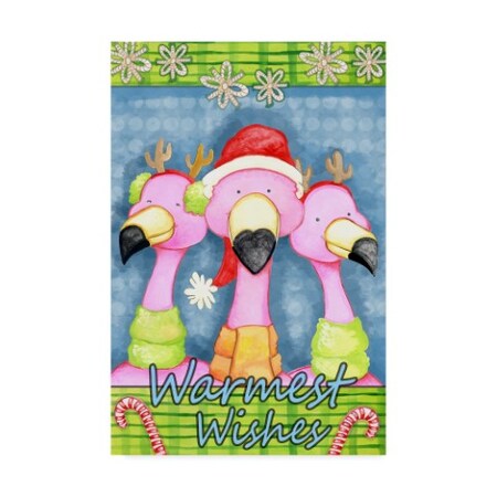 Trademark Fine Art Valarie Wade 'Flamingo Party' Canvas Art, 30x47 ALI33560-C3047GG